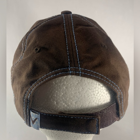 CALLAWAY GOLF Adjustable Brown/Blue Golf Hat Cap - Picture 4 of 7